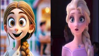 Frozen 2 Elsa funny Drawing memes -Try not To laugh