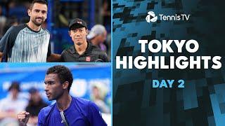 Fritz Battles Fils; Nishikori Makes Return, Ruud & More Feature  | Tokyo 2024 Highlights Day 2