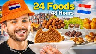 I ate 24 FOODS in 48 HOURS in Amsterdam