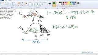 Finding standard normal probabilities from the table