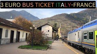 3€ Bus Ticket From Italy To France! My Conversation With An African Migrant!