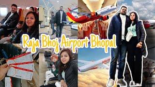 राजा भोज हवाईअड्डा ️ RajaBhoj Airport Bhopal ‍️Web Check in  Travel Vlog @Vloggerpallavip