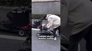 The four wheel mobility scooters of different sizes bring convenience to the elderly. #scooter