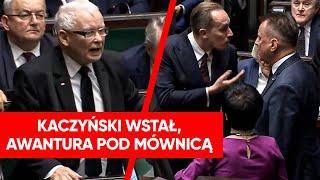 Wrzawa w Sejmie. Wstał nawet Kaczyński