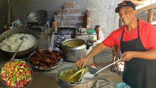 La cocina de Cesarin Oficial, Arvejas y Pollo Frito,Comida Típica Dominicana