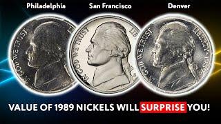 Attention! 1989 Jefferson Nickels Coin Worth Money!