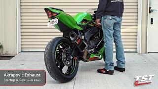 Kawasaki ZX-4RR Akrapovic Full Stainless Exhaust Sound!