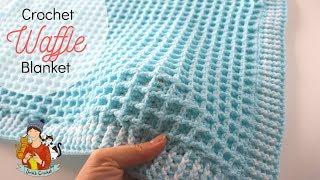 Crochet Easy Waffle Baby Blanket