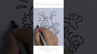 Drawing a surprised rabbit #funny #fun #art #drawing #disney #sketch #draw #funnyvideo