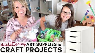 Top Tips for Decluttering Craft Projects & Art Supplies (& what to do with 1/2 done projects!)