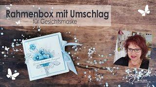 Rahmenbox mit Umschlag für Gesichtsmaske | Produktpaket Petal Park von Stampin‘ Up!