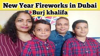 New Year Fireworks in Dubai Downtown !! Rachana's family Vlogs !! Indian Youtuber In DUBAI