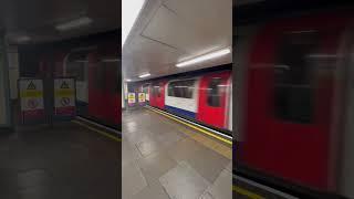 Central line train approaching station, #london, #like #subscribe