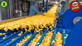 CÓMO se HACEN las PAPAS Fritas PRINGLES  | FÁBRICA Industrial de PAPAS de Bolsa