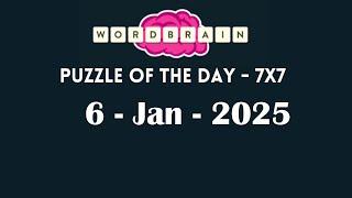 Wordbrain Daily Challenge January 6 2025 | Wordbrain Puzzle of the day Answers