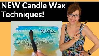 NEW Game Changing Candle Wax Watercolor Techniques!