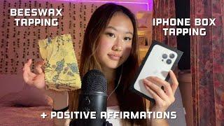 ASMR iphone box tapping, beewax tapping, positive affirmations (ItzMutual’s custom video)