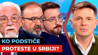 Ko podstiče proteste u Srbiji? | Saša Adamović, Radomir Milašinović i Nebojša Obrknežev | URANAK1