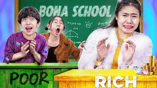 First Day Of Rich Baby Doll In Poor School!