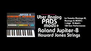 Roland Jupiter-8 Howard Jones Strings Yamaha Montage Uber Analog Pads MODX+ Sample Pack