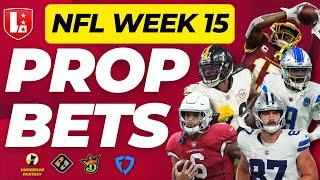 WEEK 15 NFL PLAYER PROPS | Top 5 NFL Player Prop Bets for Week 15