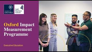 Executive Education - Oxford Impact Measurement Programme