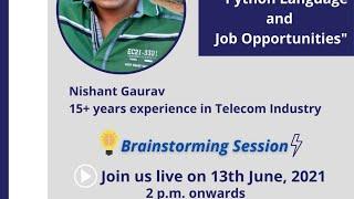 Industry Expert Session on Python || By Mr. Nishant Gaurav