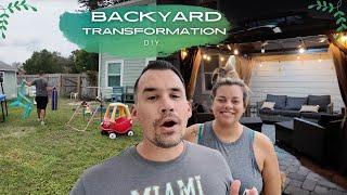 Backyard renovation // DIY Backyard transformation!