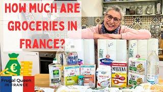 How much are groceries in France? #shoppinghaul #france #frugal