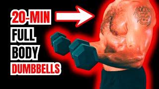 20 Minute Full Body Dumbbell Workout for Fat Loss | BJ Gaddour