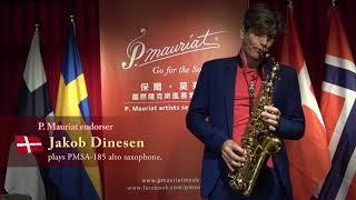 Jakob Dinesen plays P. Mauriat alto saxophone: PMSA 185