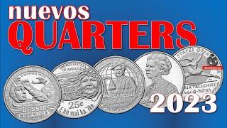 Los nuevos Quarters - 2023 - monedas de ¢25 de Estados Unidos | @alarconnelson