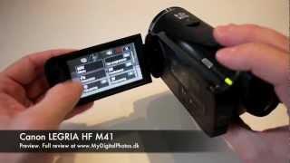 Canon LEGRIA HF M41 Preview