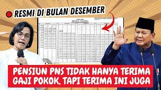 PENSIUNAN FULL SENYUM BULAN DEPAN.. PENSIUNAN TERIMA TUNJANGAN INI SELAIN GAJI POKOK BULAN DESEMBER