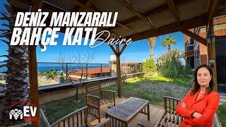 Kuşadası'nda Deniz Manzaralı, Site İçerisinde Daire Bahçe Katı Daire I Kuşadası Satılık Daire