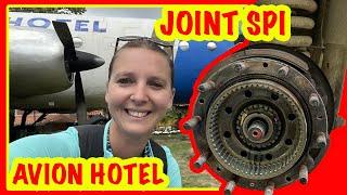 Change of a SPI seal on the rear wheel of the truck / Rooms with jacuzzi in an airplane