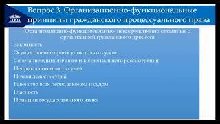 Принципы гражданского процесса