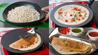 2 in 1 Breakfast Recipe | Make 8 plates of Crispy Dosa with 2 Cups of Khil | Puff Rice Dosa Recipe