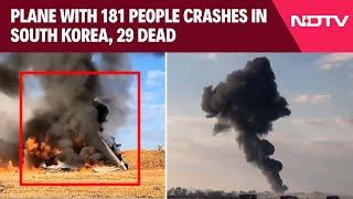 South Korea Plane Crash | Plane With 181 People Veers Off Runway, Crashes In South Korea, 29 Dead