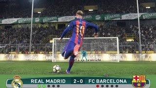 PES 2017 PENALTY SHOOTOUT REAL MADRID VS BARCELONA HIGHLIGHTS GAMEPLAY (PS4) بيس17