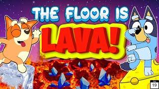 Bluey -  Floor Is Lava | Brain Break for Kids | Jump Battle | Freeze Dance | Just Dance | Danny Go !