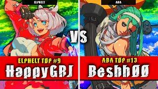 GGST | HappyGRJ (Elphelt) VS Beshh00 (ABA) | Guilty Gear Strive High level gameplay