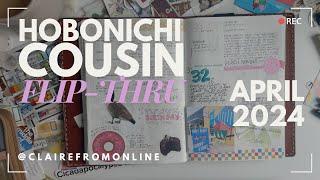 hobonichi cousin flip | apr 2024 | @clairefromonline