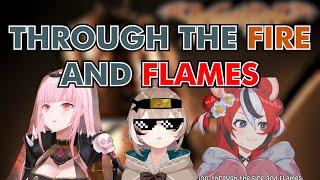 [Hololive Karaoke Mashup] Through the Fire and Flames - DragonForce by Calli, Mumei, and Bae