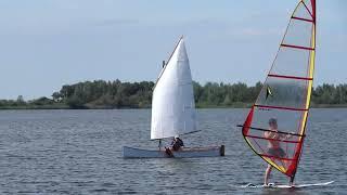 Video 2 - first sail in the Kombi sailing canoe.