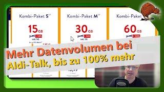 ALDI TALK Kombi-Pakete: Mehr Datenvolumen zum gleichen Preis 