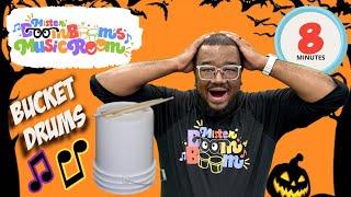 Halloween Spooky Bucket Drumming for Kids Beginners Elementary with Mister Boom Boom