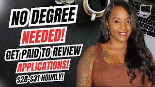  NO COLLEGE NEEDED! GET PAID TO REVIEW APPLICATIONS! $28-$31 HOURLY! WORK FROM HOME JOBS 2024