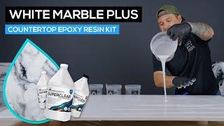 White Marble Plus Countertop Epoxy Kit - Superclear Epoxy Systems