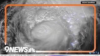 NOAA satellite shows lightning inside Hurricane Milton